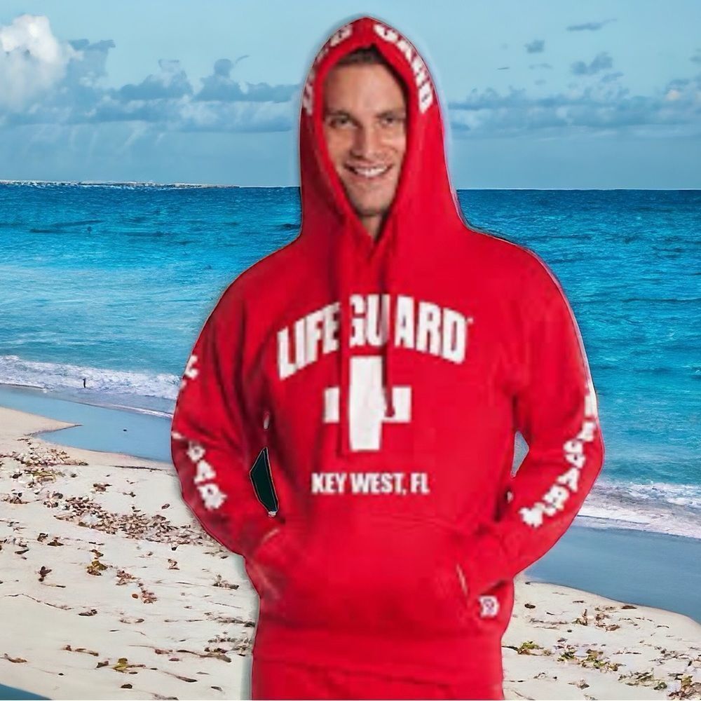 ✔️ Key West Lifeguard Hoodie Size Large - UNISEX